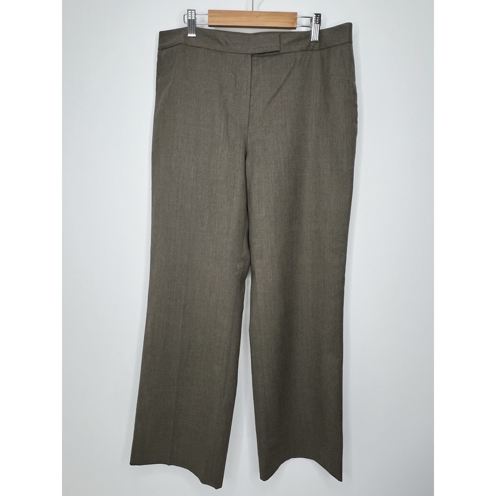 Brooks Brothers Wool Pants Womens 10 Brown Caroline Fit 346 Trousers Slacks EUC